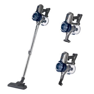 Aspirapolvere scopa senza fili 3 in 1, con 2000W di potenza.