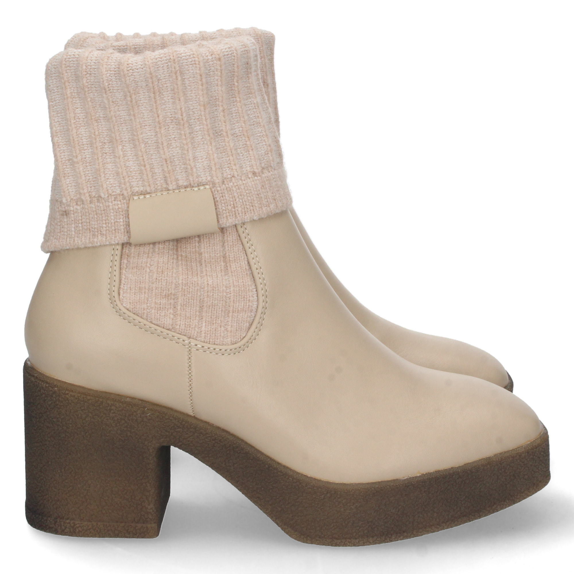 Botin de Tacon con Calcetin Elastico