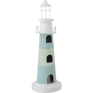 J-Line Phare avec Lumière - métal - bleu clair/blanc