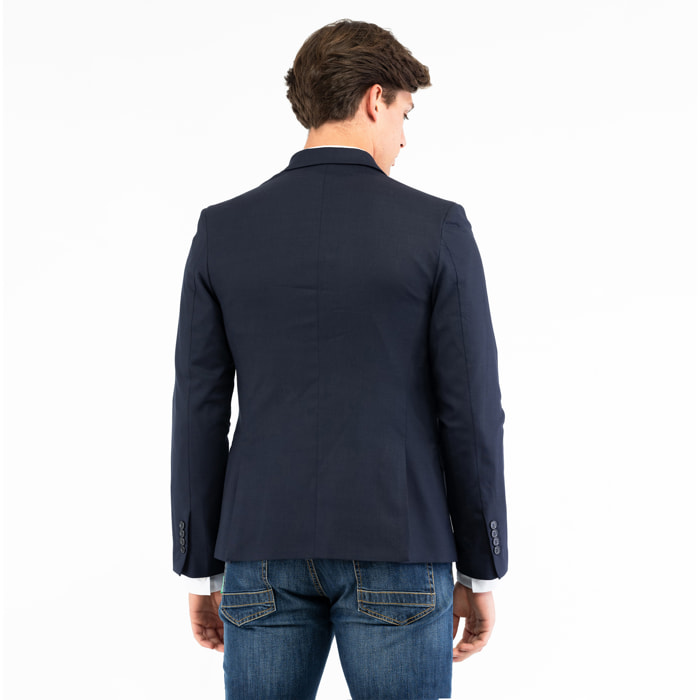 BIKKEMBERGS giacca uomo dress blue