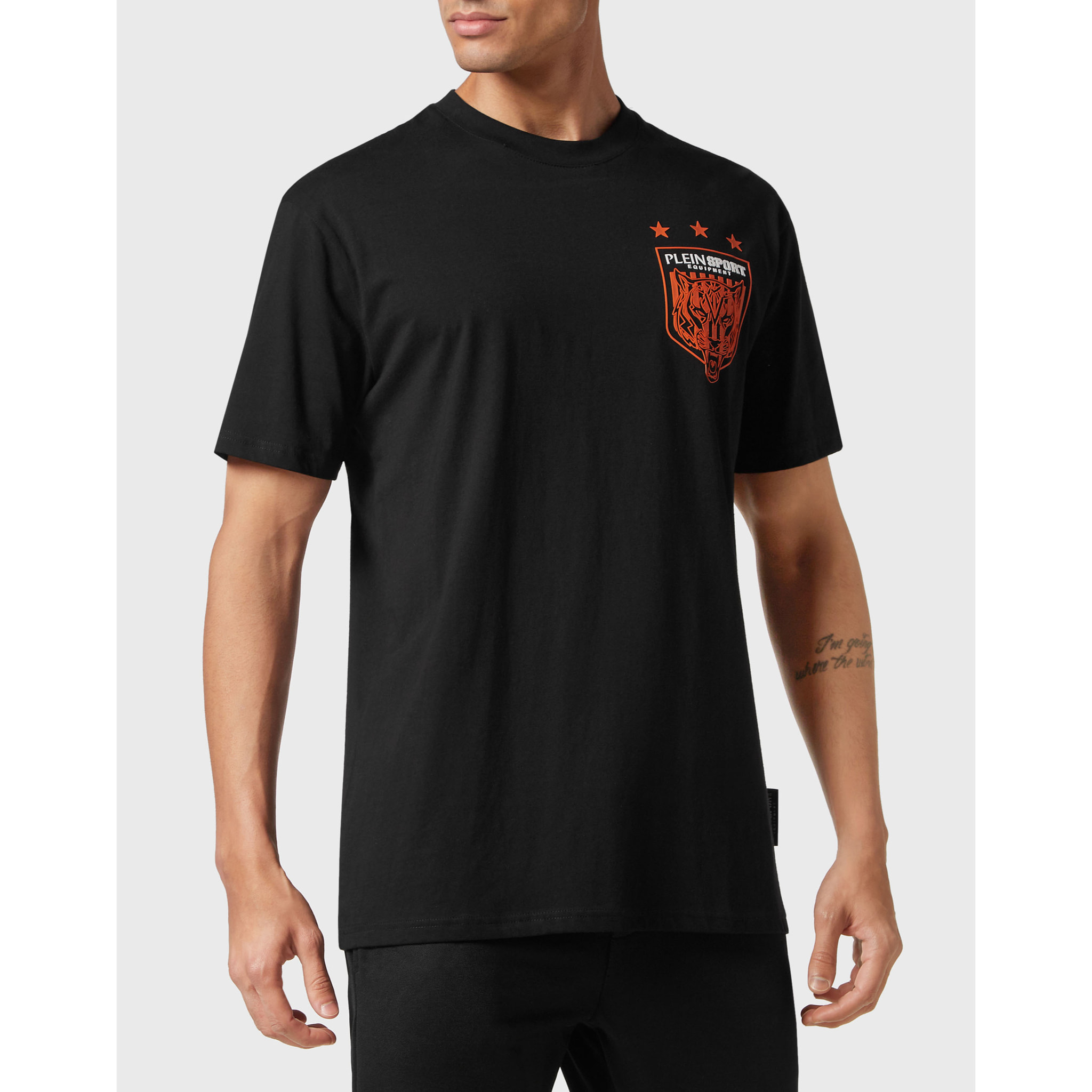 PLEIN SPORT Camiseta Cuello Redondo TIGER