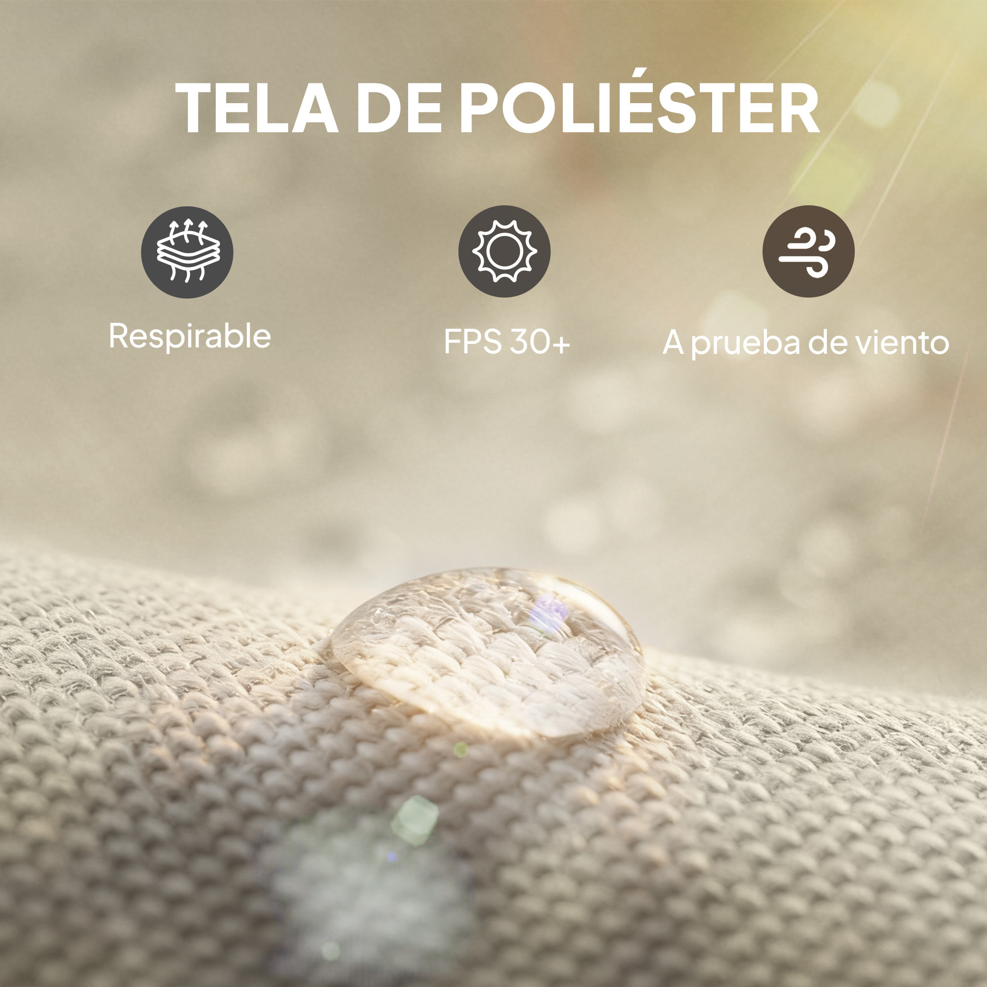 4 Paredes Laterales para Cenador, 3x3 m, Laterales de Carpa con 8 Ventanas de Malla Enrollables, Protección UV 30+, Impermeable, Reemplazo Lateral para Carpa de Jardín, Gris Claro