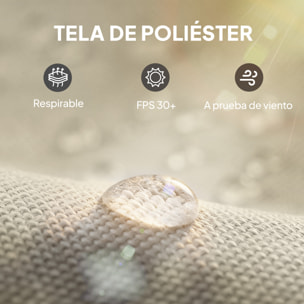 4 Paredes Laterales para Cenador, 3x3 m, Laterales de Carpa con 8 Ventanas de Malla Enrollables, Protección UV 30+, Impermeable, Reemplazo Lateral para Carpa de Jardín, Gris Claro