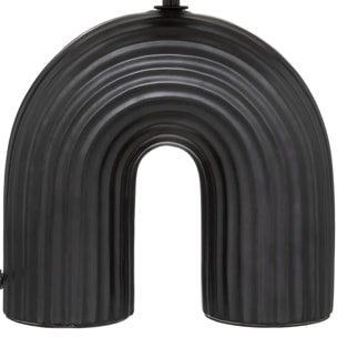 Lampe "Eidel" - métal et céramique - noir - H40 - 5 cm