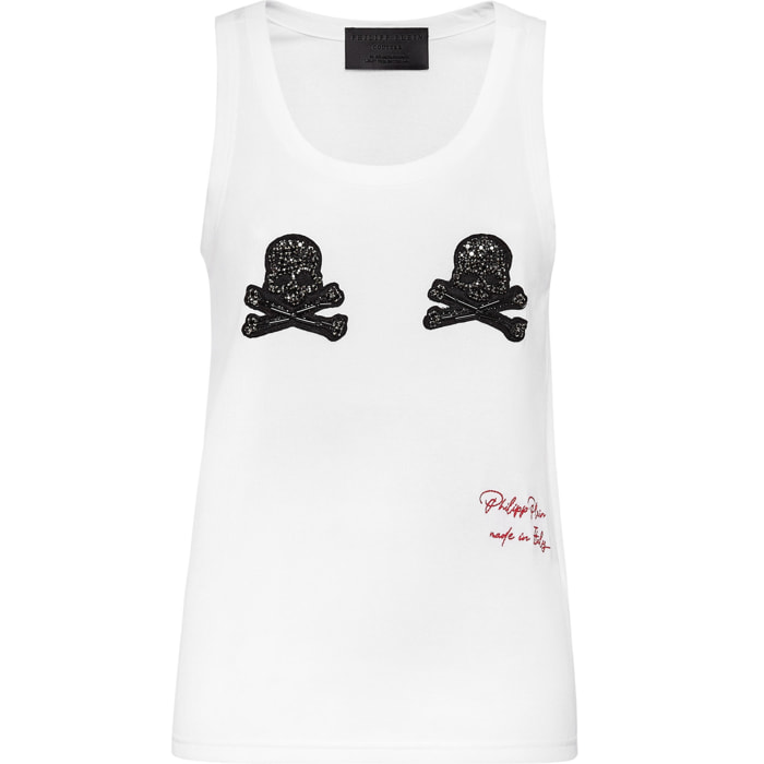 PHILIPP PLEIN Camiseta de tirantes SKULL