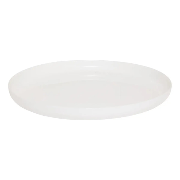 Lot de 6 assiettes plate Mathilde D27cm blanc