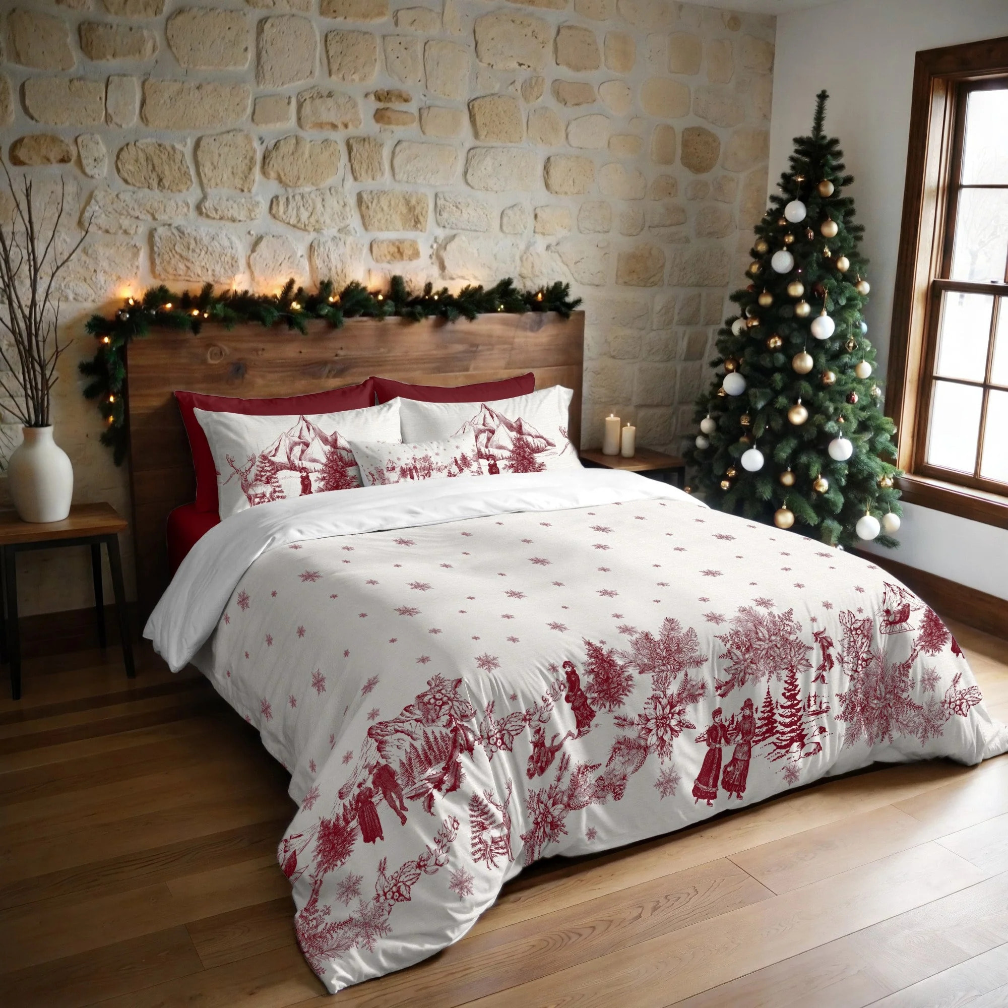 Housse de couette avec boutons-pression Toile