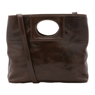 Borsa a tracolla  da donna In Vera pelle Made in Italy 28x33x10 cm