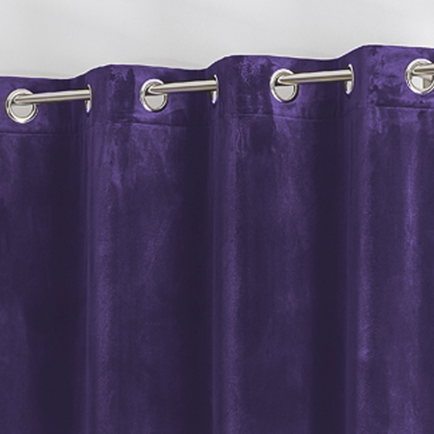 Rideau en velours feutré uni - Violet