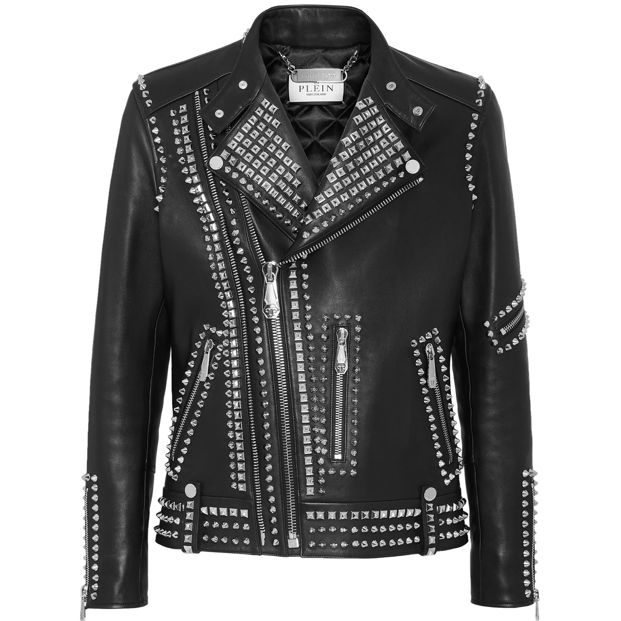 PHILIPP PLEIN Biker de cuero