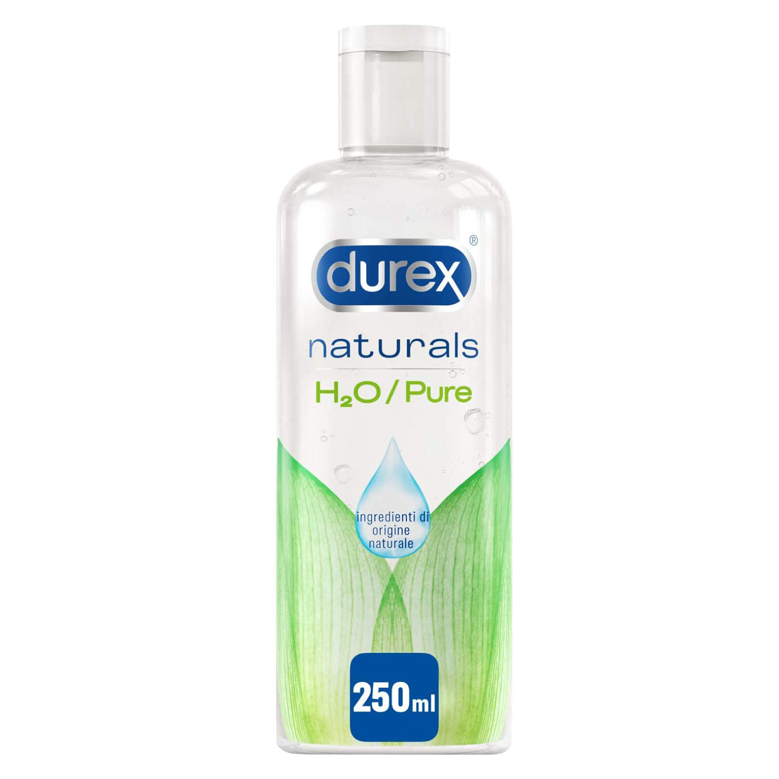 Durex Naturals H2O Pure Gel Lubrificante Intimo con Ingredienti di Origine Naturale - Flacone da 250ml