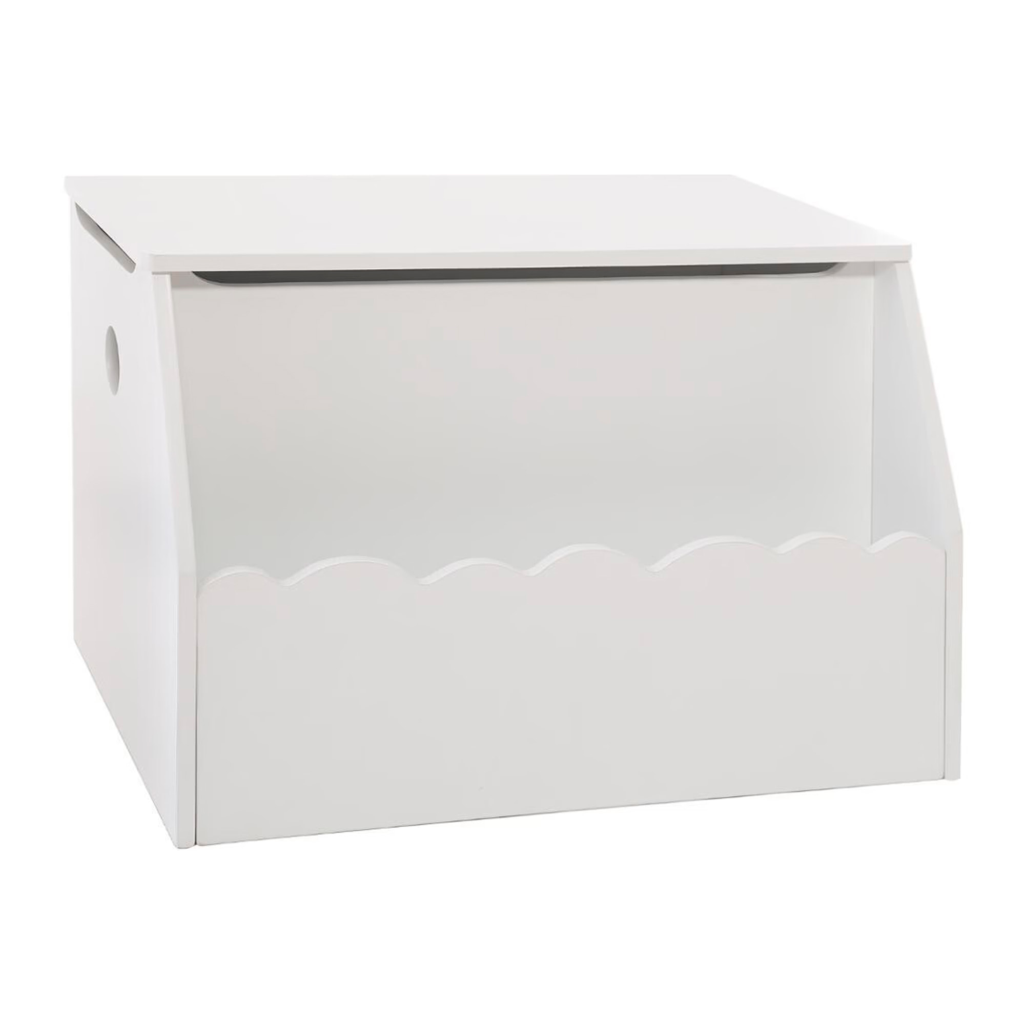 Caja de juguetes y biblioteca infantil