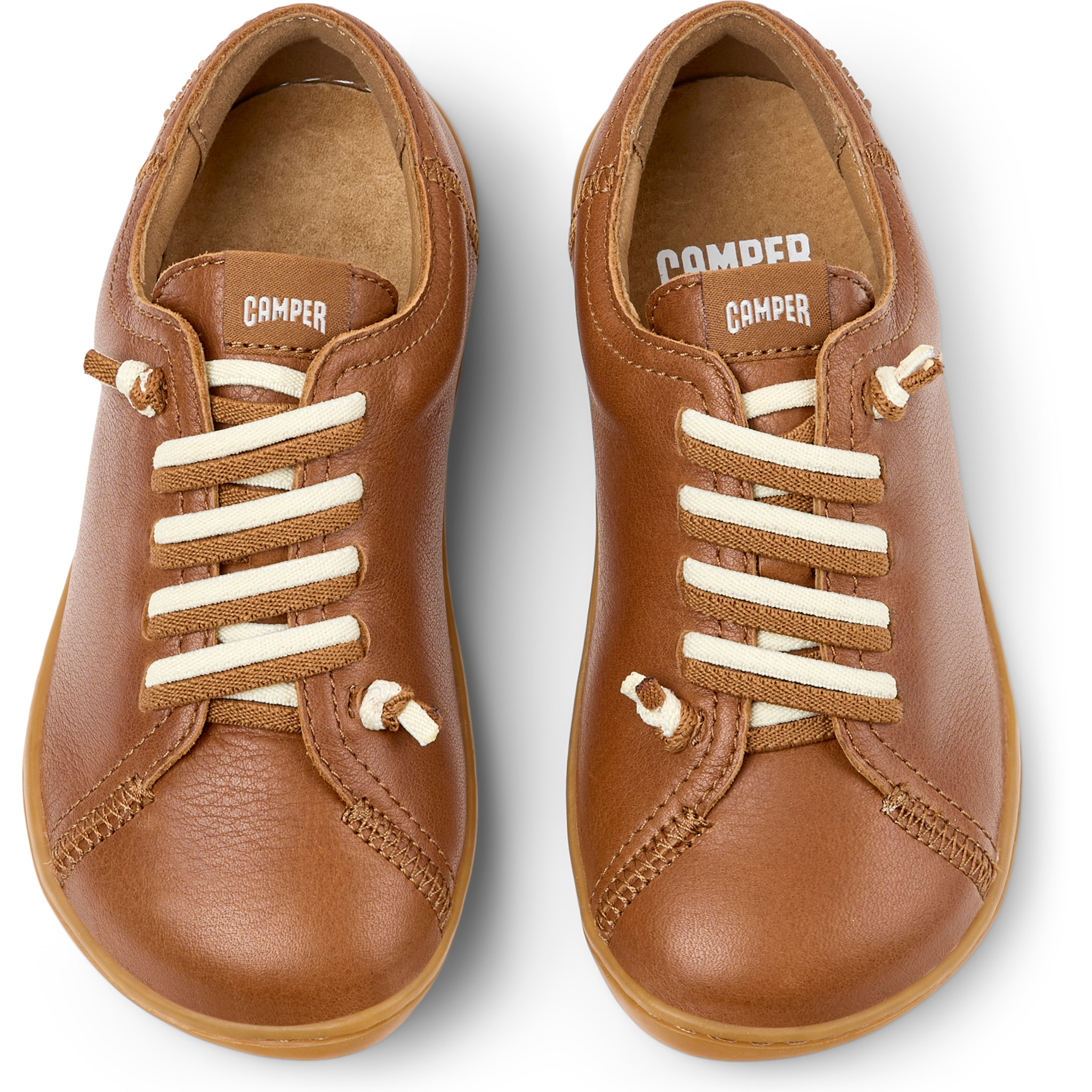 Sneakers - CAMPER Peu Cami - Marrone - Pelle liscia