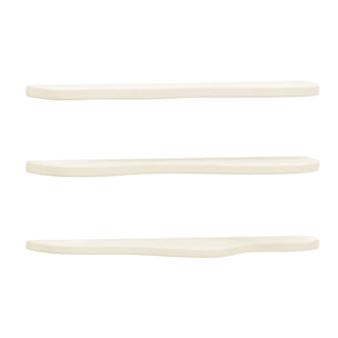 Pack 3 estanterías de microcemento en tono blanco roto de 100cm Alto: 3 Largo: 100 Ancho: 25