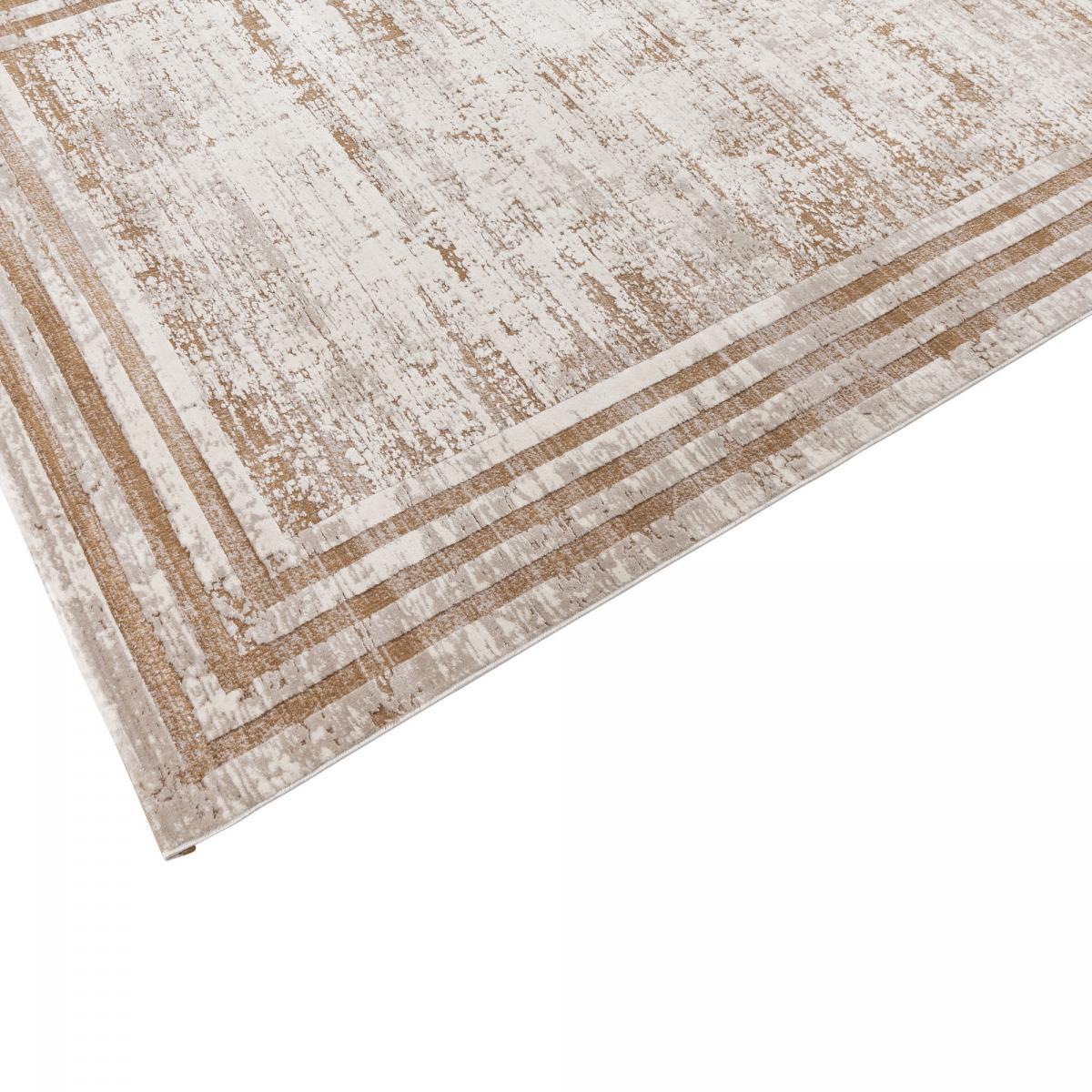 Tapis soyeux Doka, motif abstrait