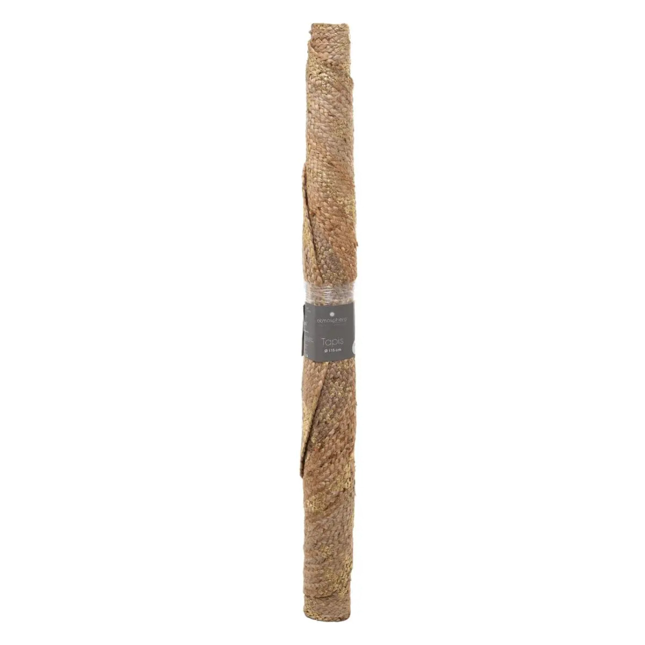 Tapis "Shine" jute doré D115cm