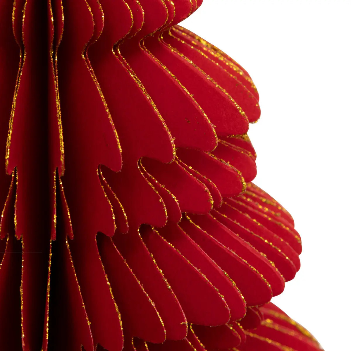 Sapin papier H.30cm rouge