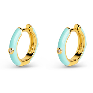 Orecchino Spark Sky Enamel Placcato Oro