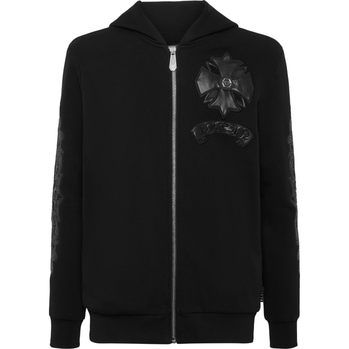 PHILIPP PLEIN Hoodie Sweatjacket CHROME