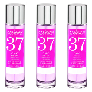 Caravan fragancias set de 3 frascos perfume de mujer nº37, de 150 ml