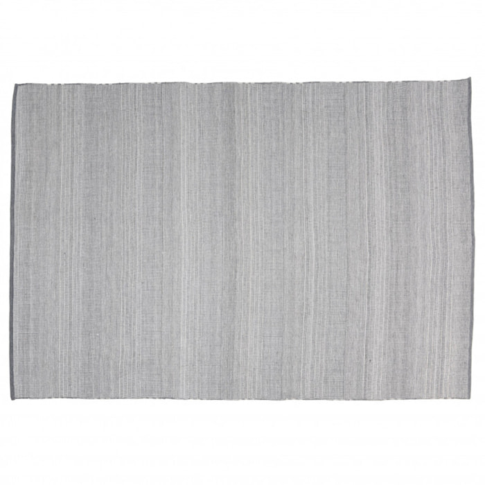 QUENTIN - Tapis d'extérieur rectangulaire 160x230cm gris/blanc