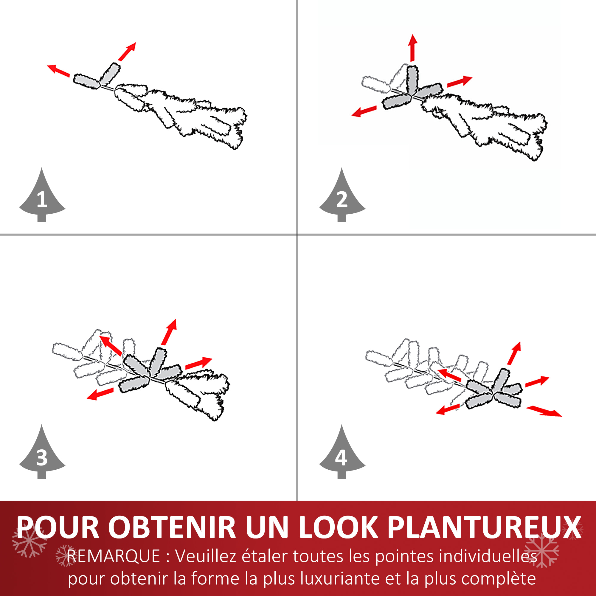 Sapin de Noël artificiel lumineux fibre optique LED multicolore + support pied Ø 60 x 120H cm 130 branches étoile sommet brillante vert