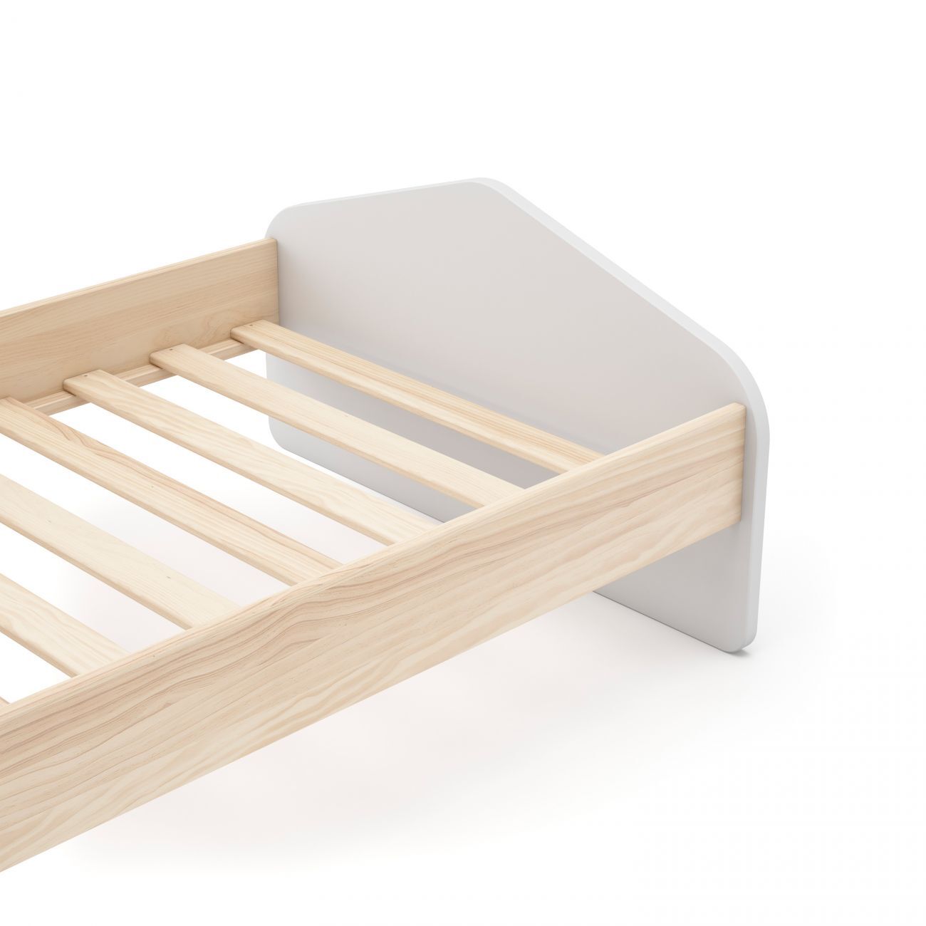 Cama juvenil Misty Cloud Blanco - Oak Soft