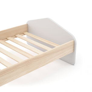 Cama juvenil Misty Cloud Blanco - Oak Soft
