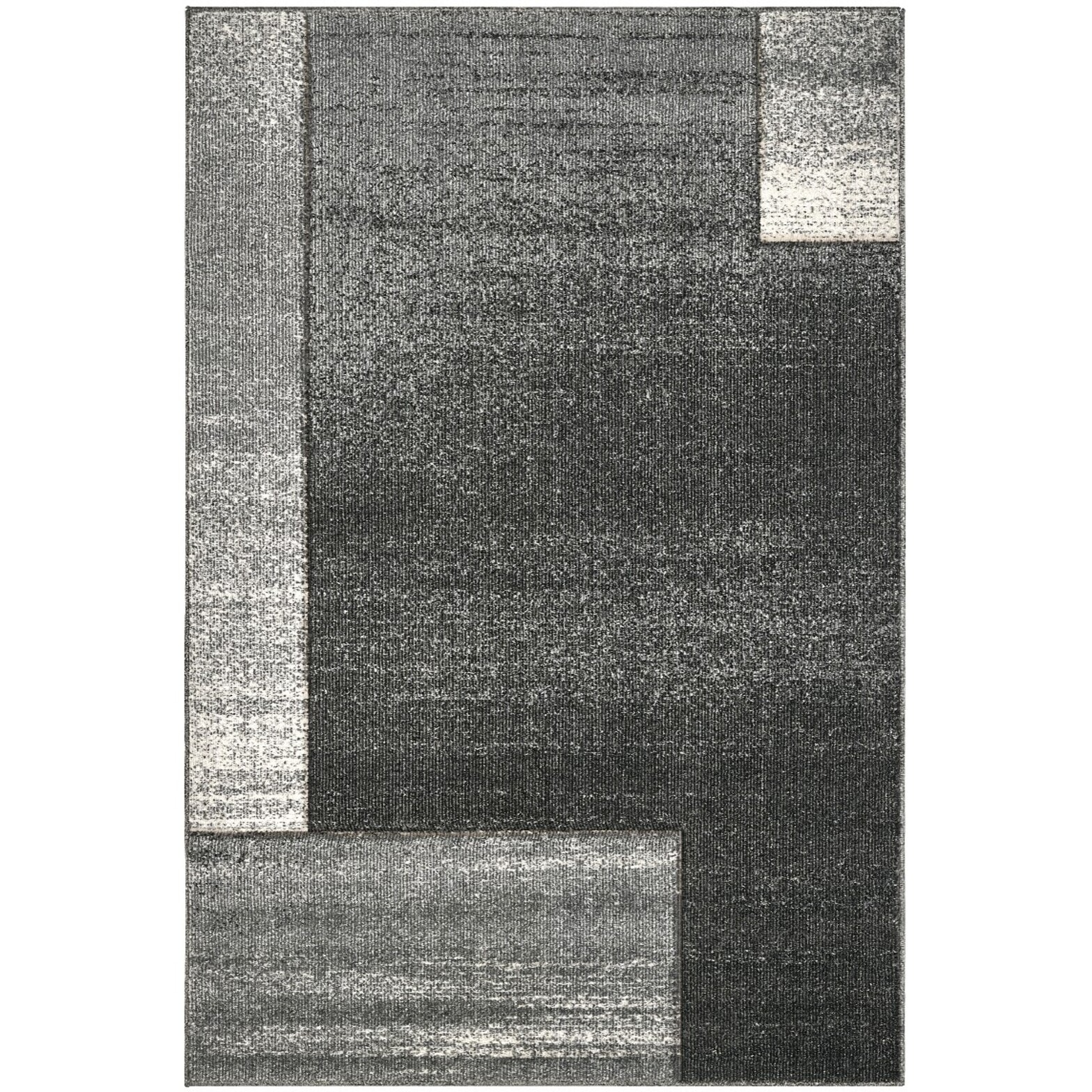 Tappeto Stile Moderno Geometrico Grigio