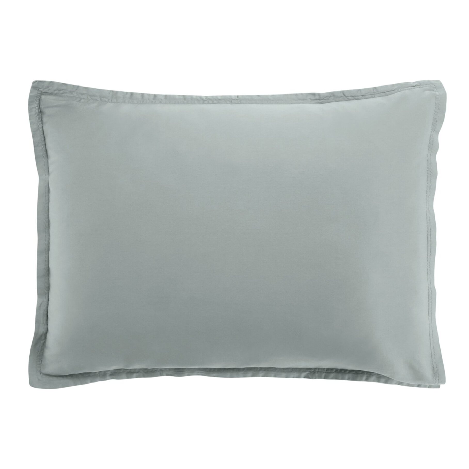 Paire de Taies d'oreiller 100% satin de coton 105 fils celadon