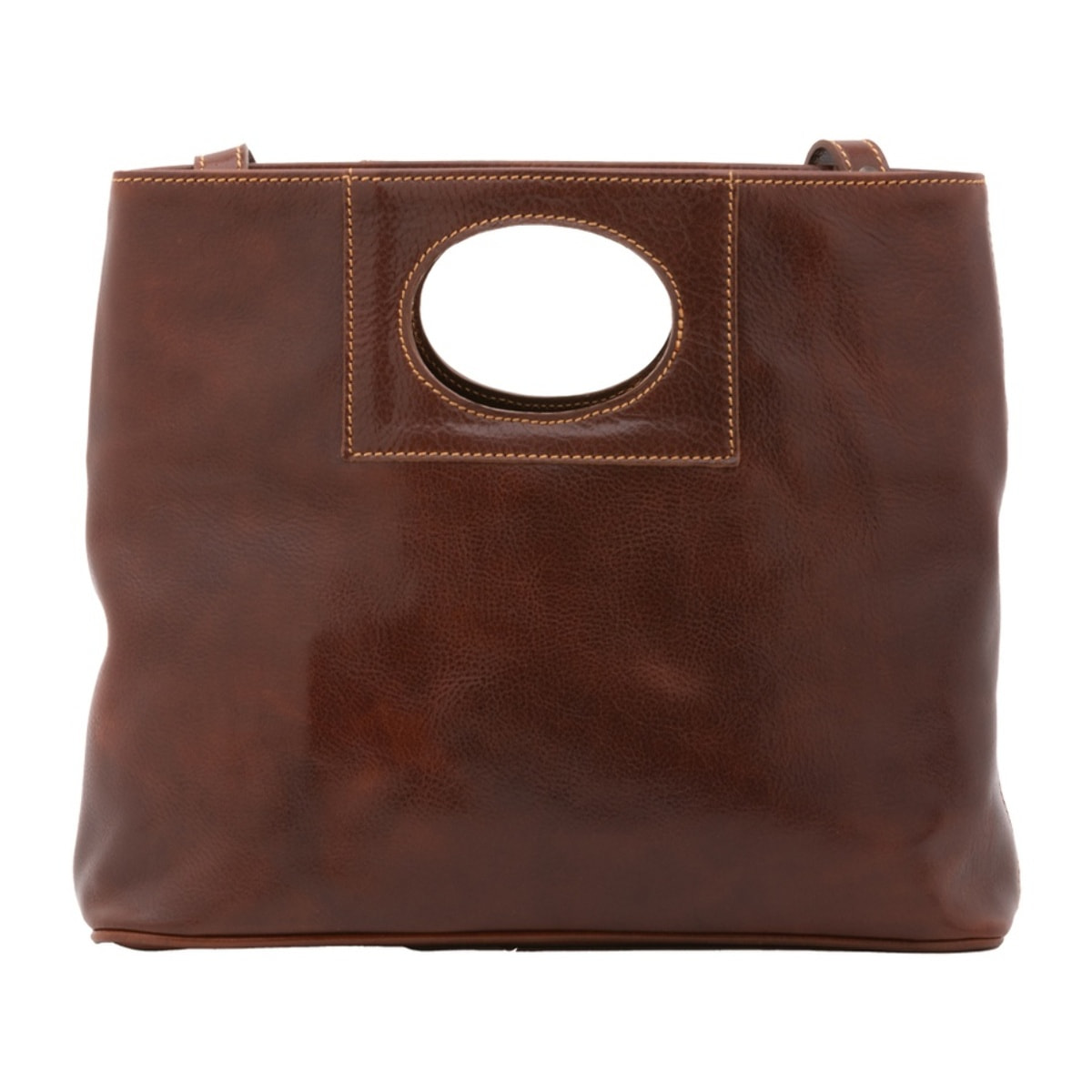 Borsa a tracolla da donna - Modello False - Vera pelle - 28.0 x 33.0 x 10.0 cm