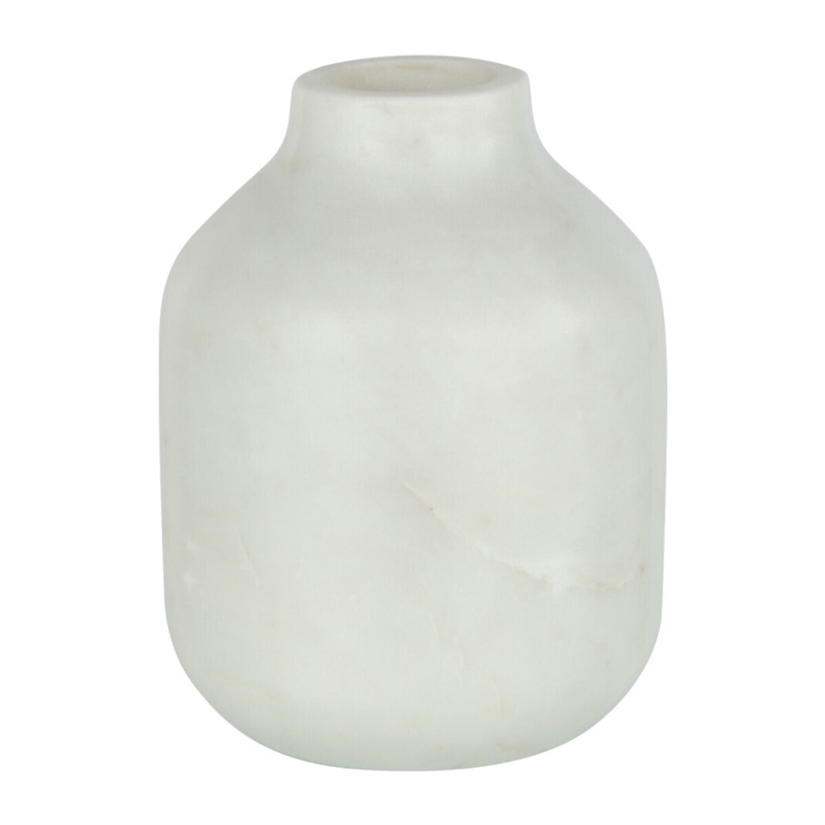 J-Line vase Bouteille Marbre - pierre - blanc - large - Ø 11 cm