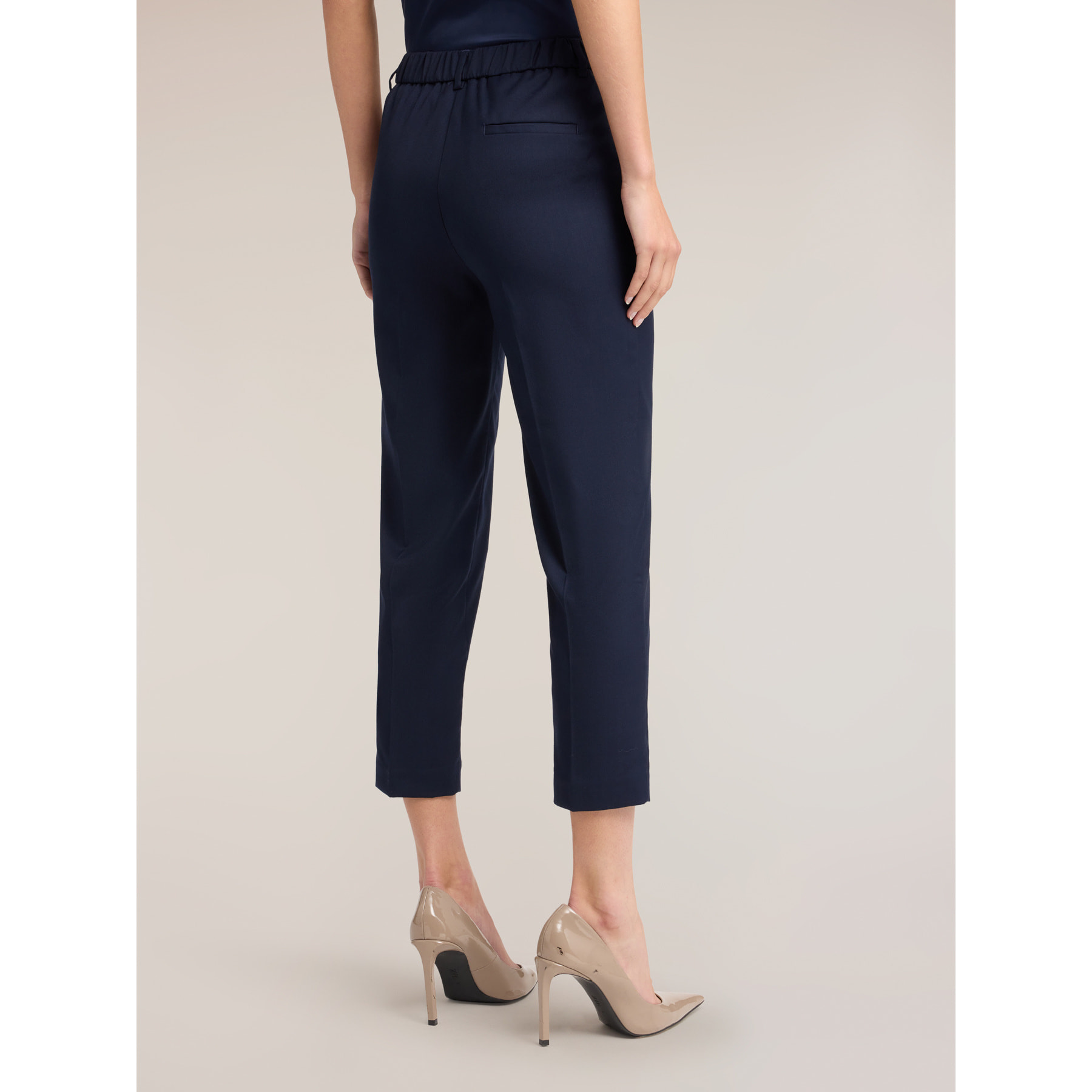 Motivi - Pantaloni regular in cady - Blu