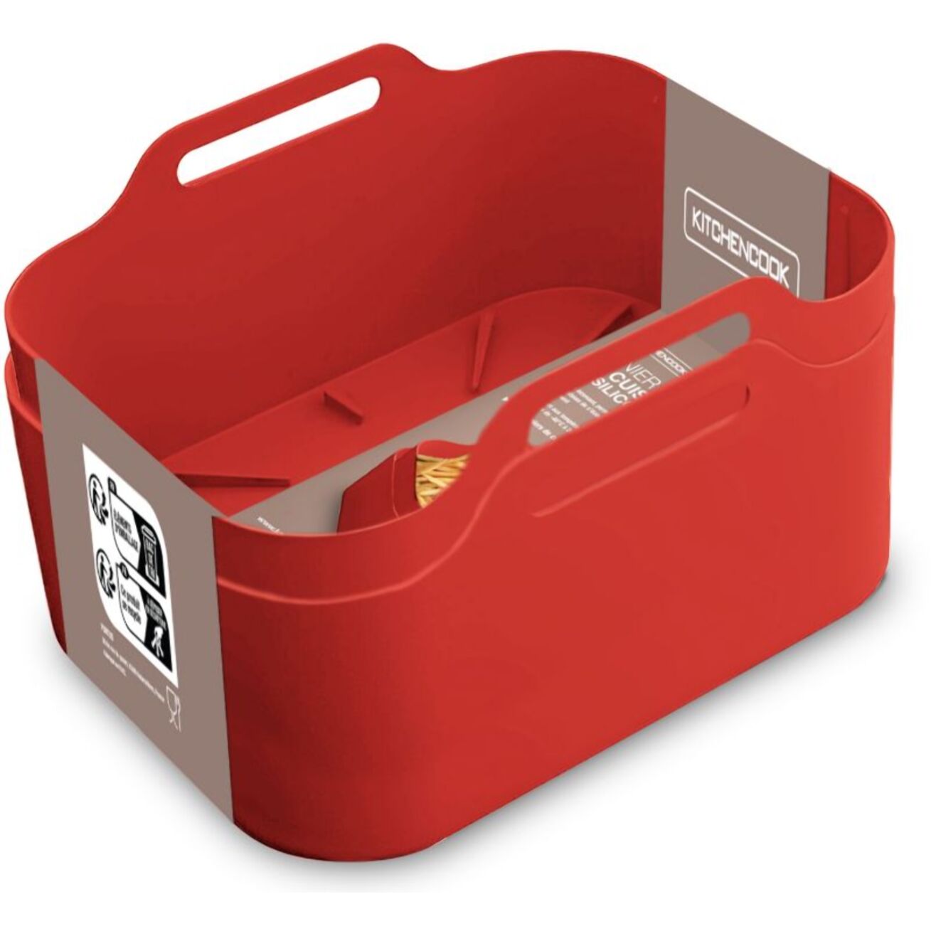 Panier silicone KITCHENCOOK rectangulaire, lot de 2