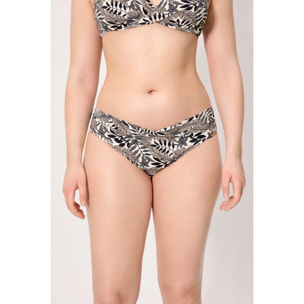 Slip bikini midi modellante Nero