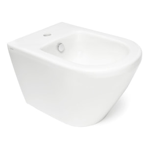 Vitra Integra bidet suspendu 35,5x54 cm + trop-plein + Swiss Aqua Technologies Project mitigeur monocommande (7042-0288SATBS235)