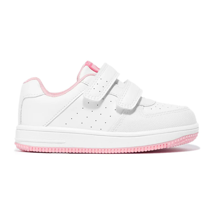 Zapatillas Deportivas Colegiales Unisex Blanco / Rosa Conguitos