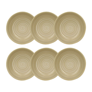 Lot de 6 bols 16,5cm en grès jaune TURBOLINO