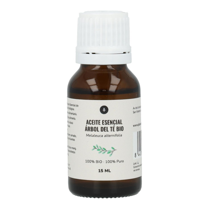 PLANETA HUERTO | Aceite Esencial de Árbol de Té Bio 15 ml - Antibacteriano y Purificante para el Cuidado de la Piel, Pies y Cabello, Uso Tópico y Alimentario