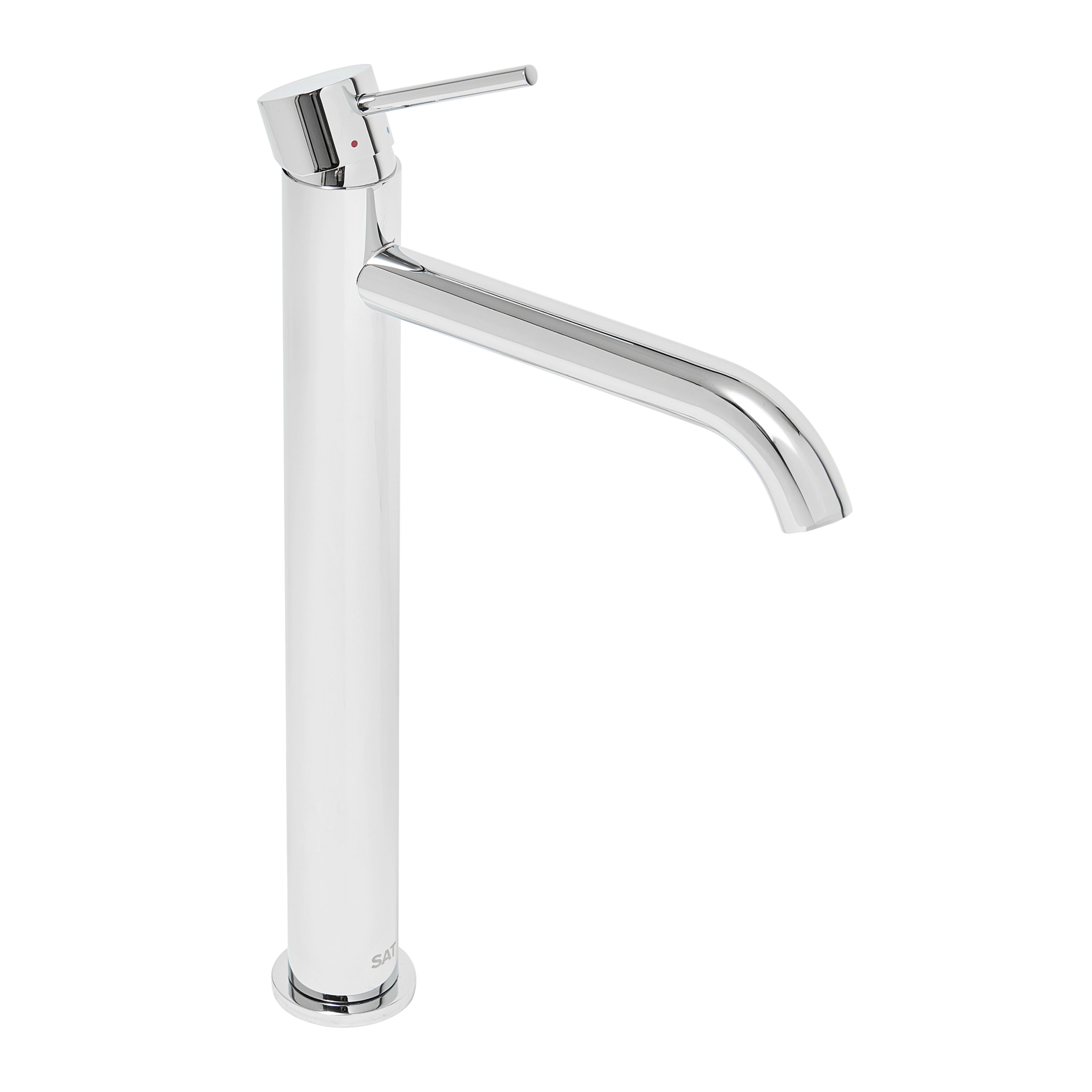 Aurum mitigeur lavabo haut 30,8 cm en acier inoxydable, à levier, sans vidage, chrome brillant (SATBAUR285CR)
