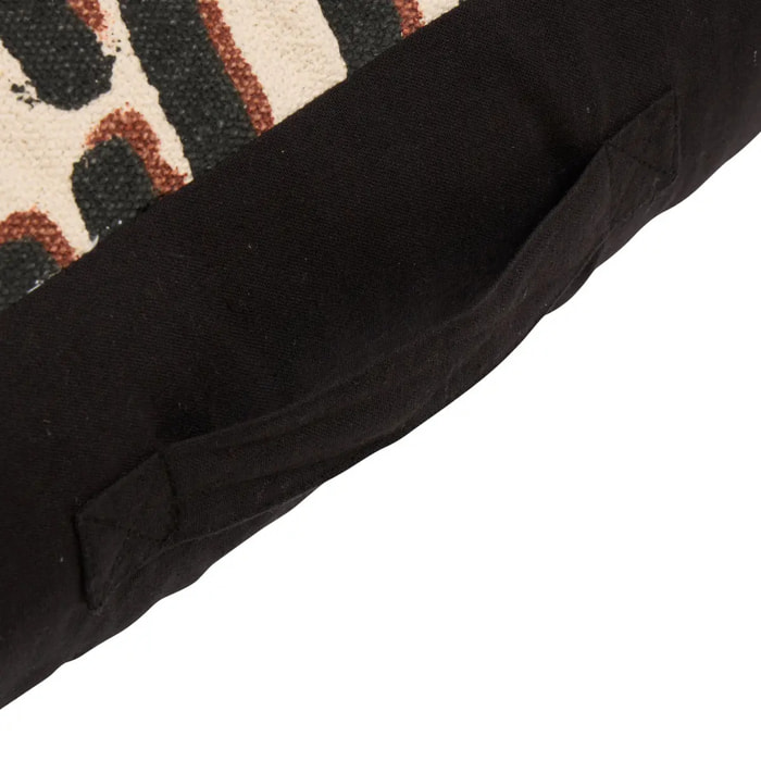 Coussin Wonja noir 48x48cm