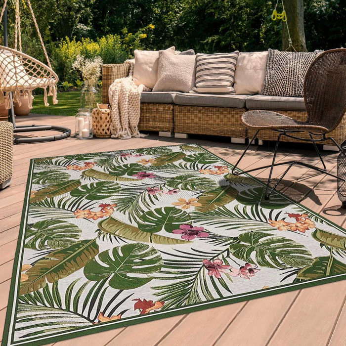 Tapis extérieur tissé kilim rectangle GADE