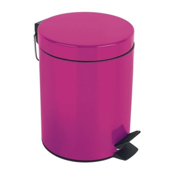 Poubelle à pédale Acier SYDNEY 3L Rose Foncé Spirella