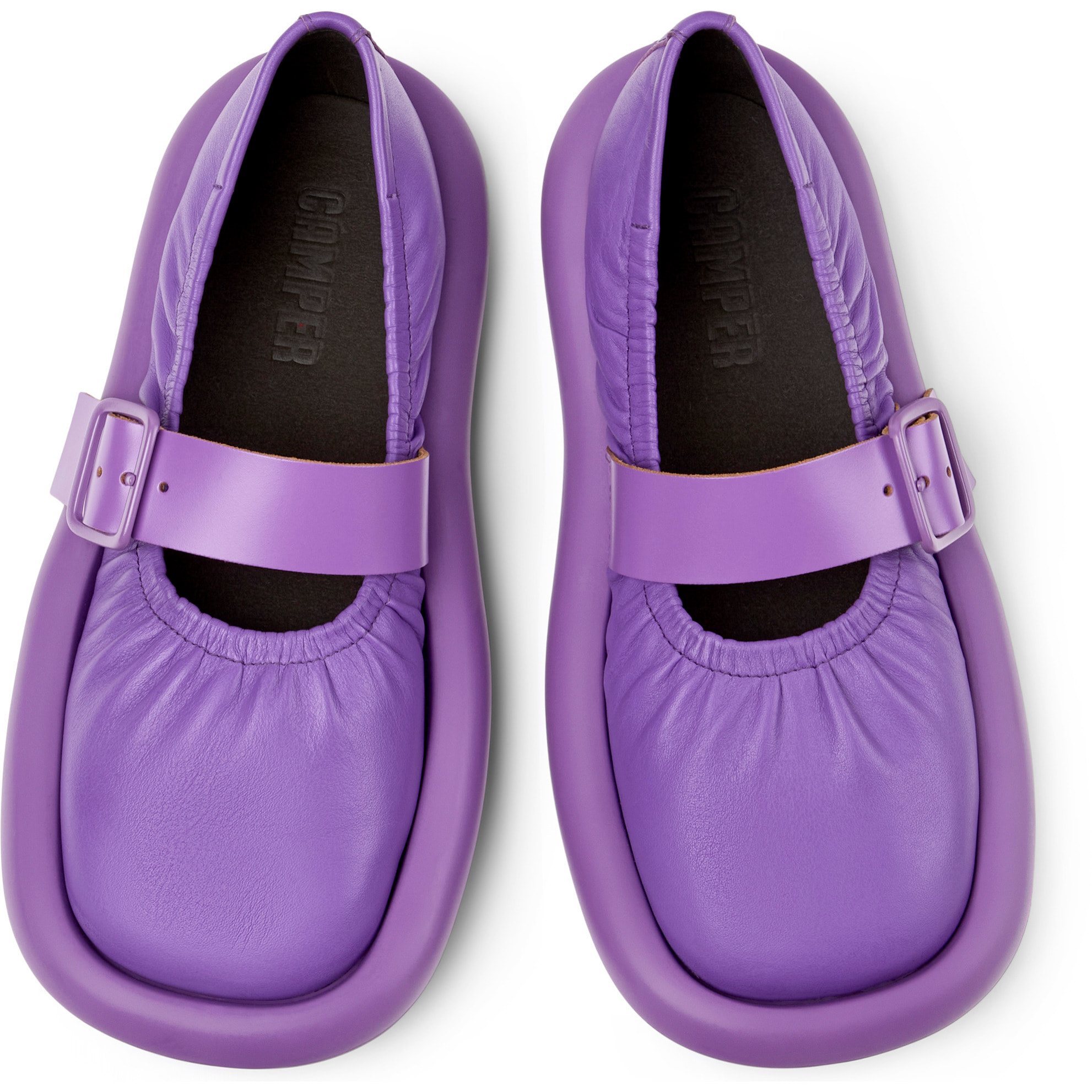 Bailarinas - CAMPER Aqua - Violeta - Cuero liso