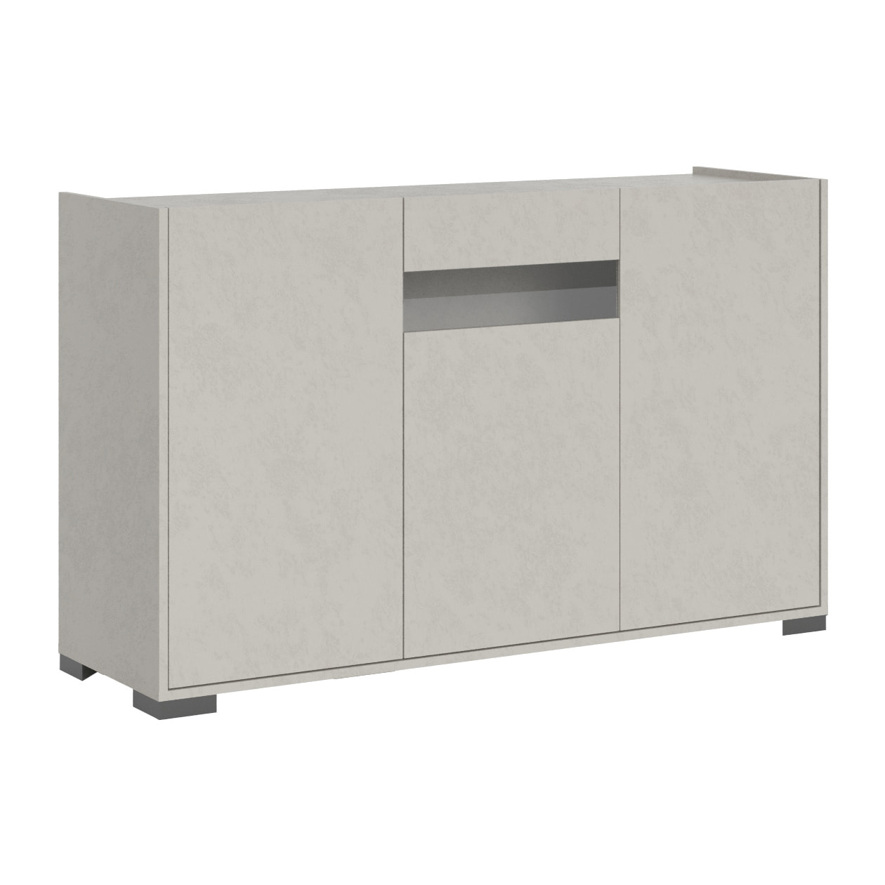 Madia 3 ante 130x40x81 cm Riflesso cashmere