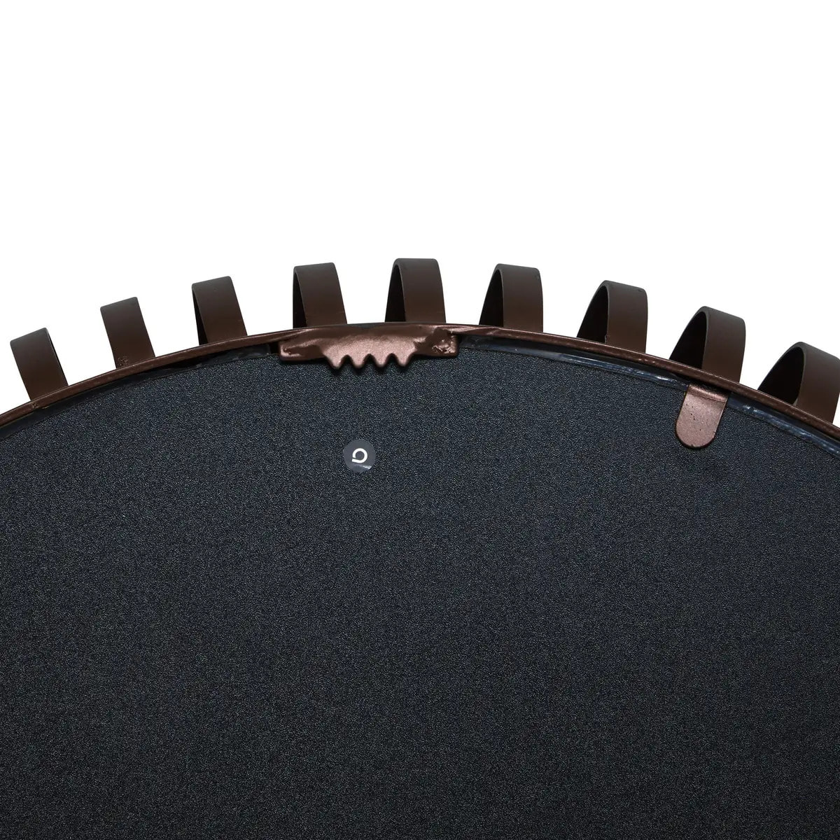 Miroir rond Barrel D.61cm marron métallisé