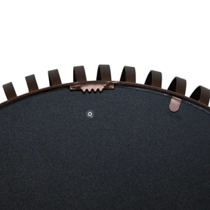 Miroir rond Barrel D.61cm marron métallisé