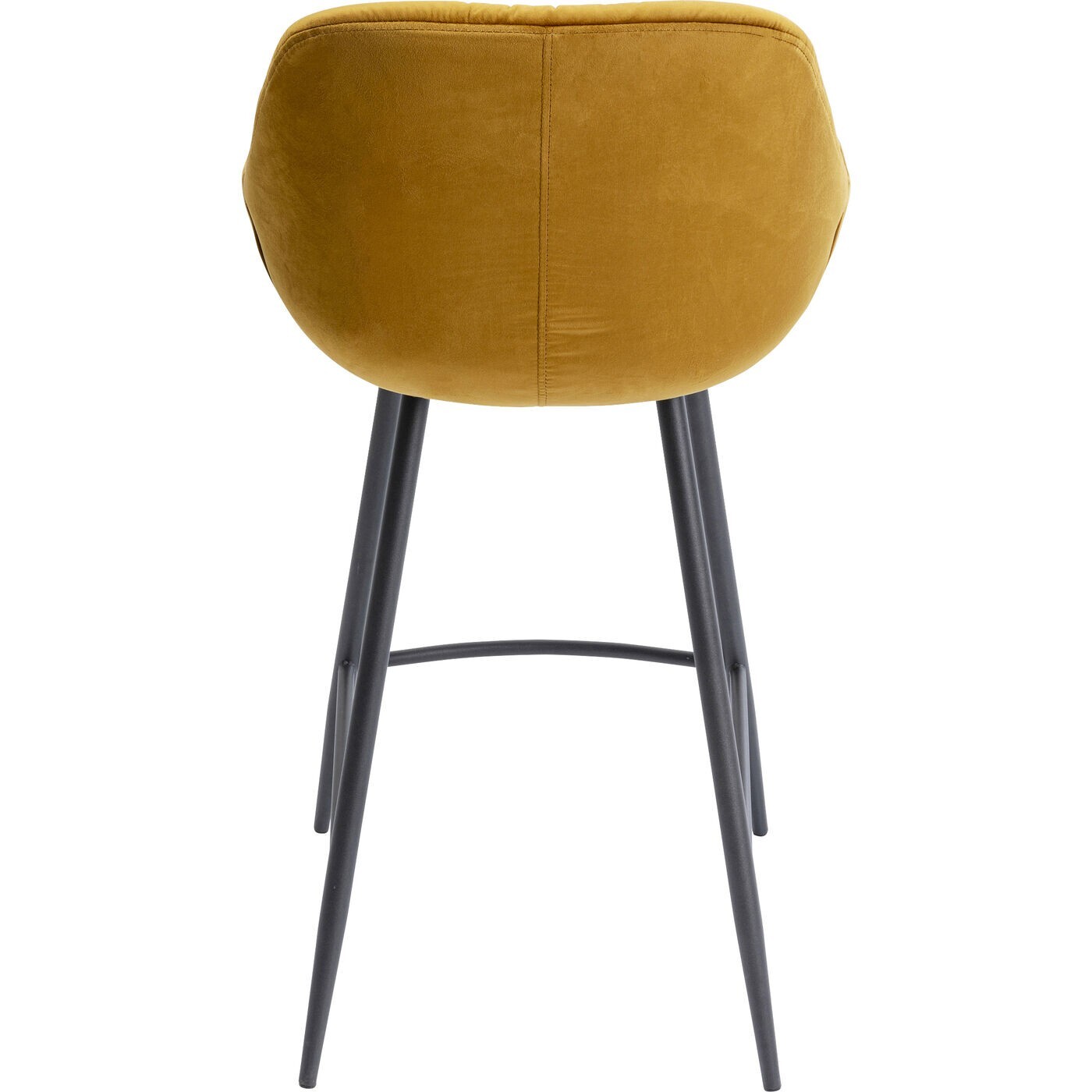 Tabouret de bar Bristol velours jaune Kare Design