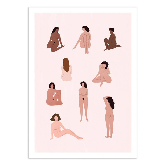Art-Poster - Naked ladies - Maja Tomljanovic - 50 x 70 cm