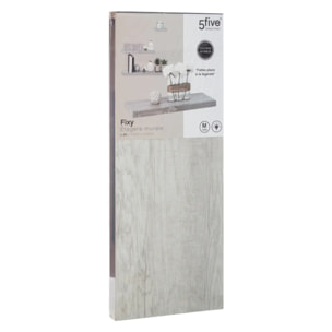 Étagère murale 60cm "Fixy" effet chêne gris